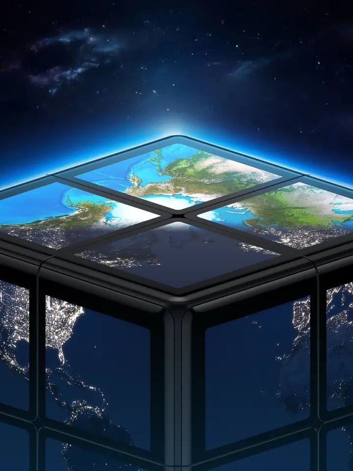 Globe in Cube